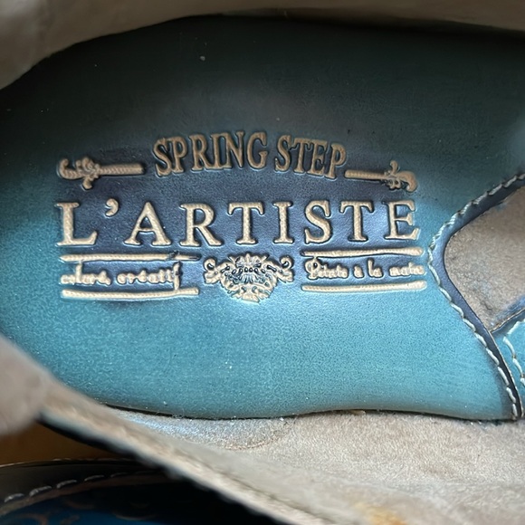 Women's teal L’Artiste by Spring Step Mamata Mary Jane clog. Size 37 - Picture 5 of 9